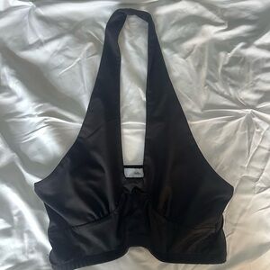 Adika Black Halter Top